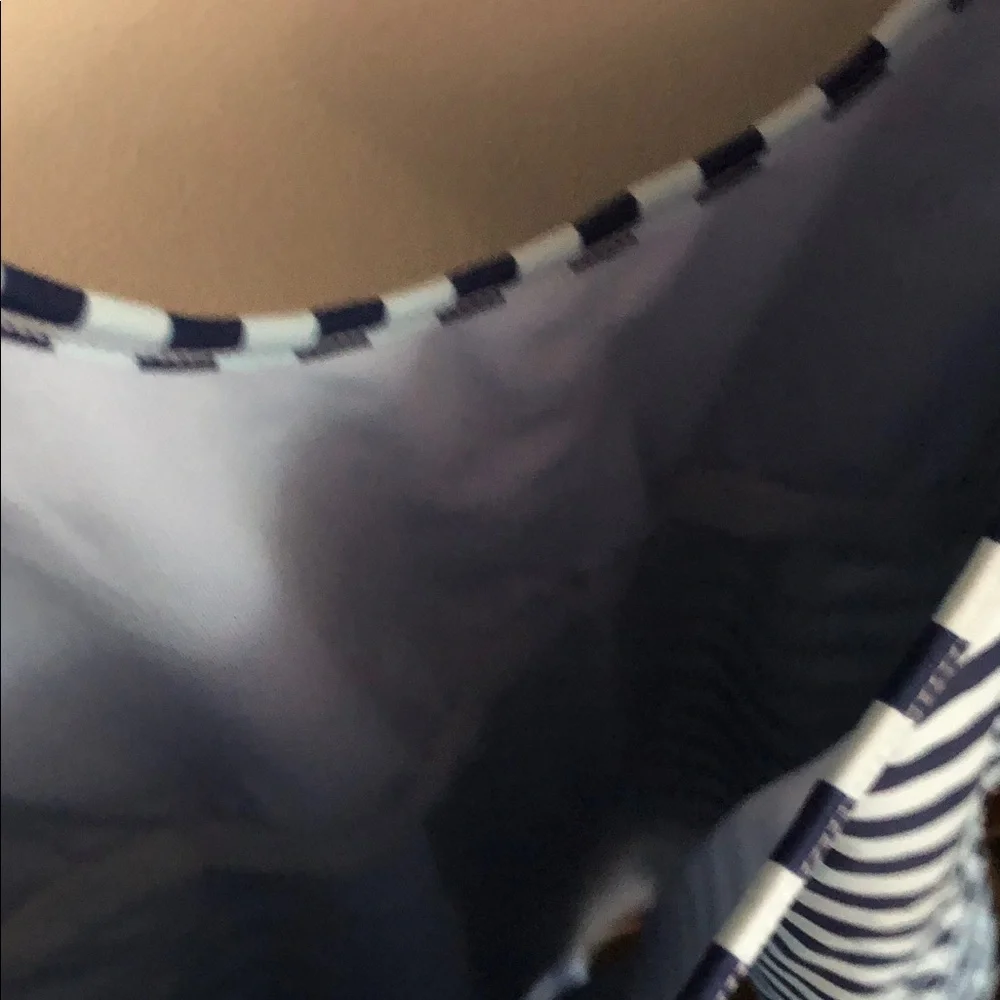 🏊‍♂️🏊‍♀️BASIC EDITIONS Navy and Light Blue Striped Swimsuit 🩱
